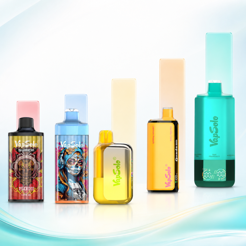 Vapsolo modellen met verschillende puff capaciteiten voor volwassen gebruikers in België